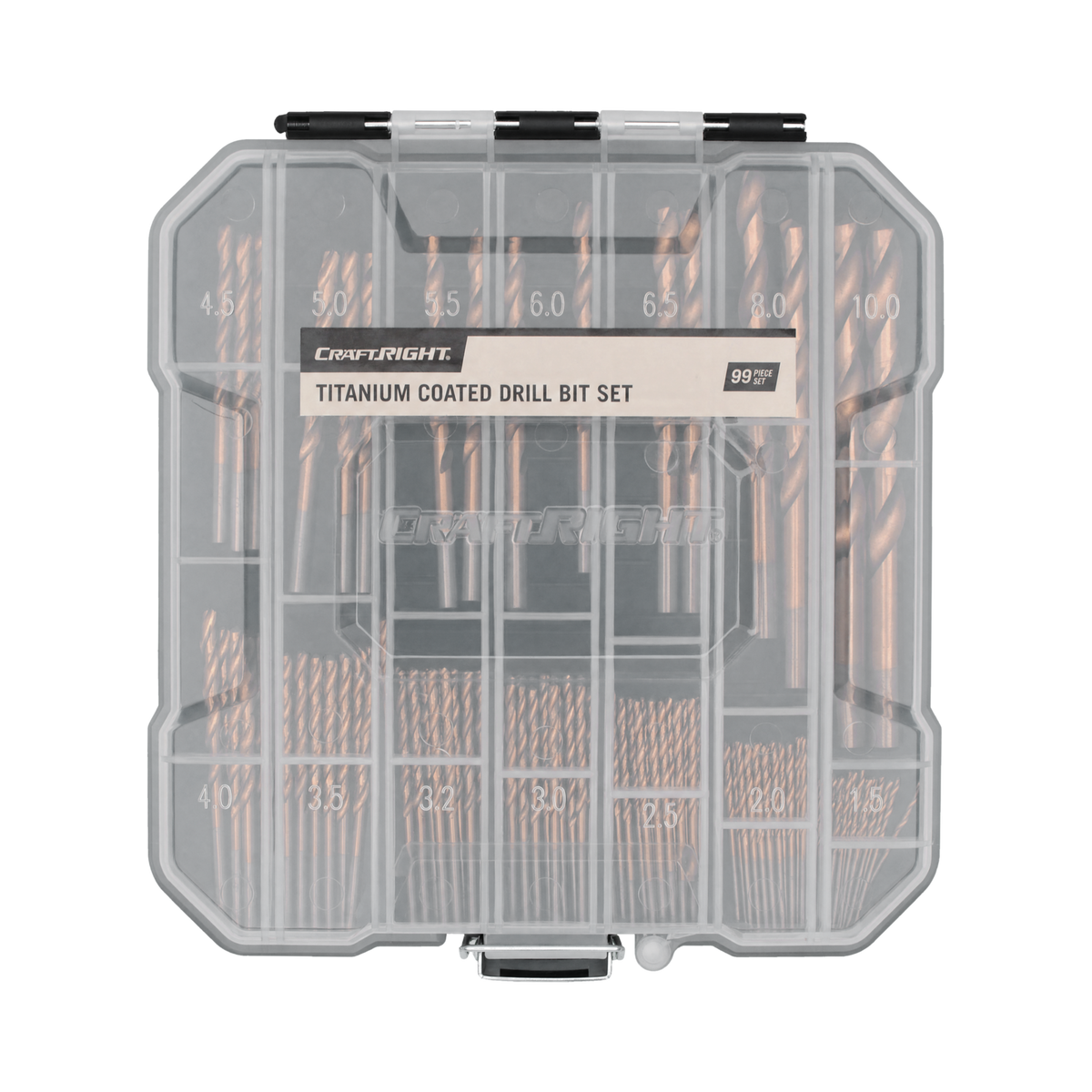 Craftright 99 Piece Titanium Coated Drill Bit Set - Image 3 of 4