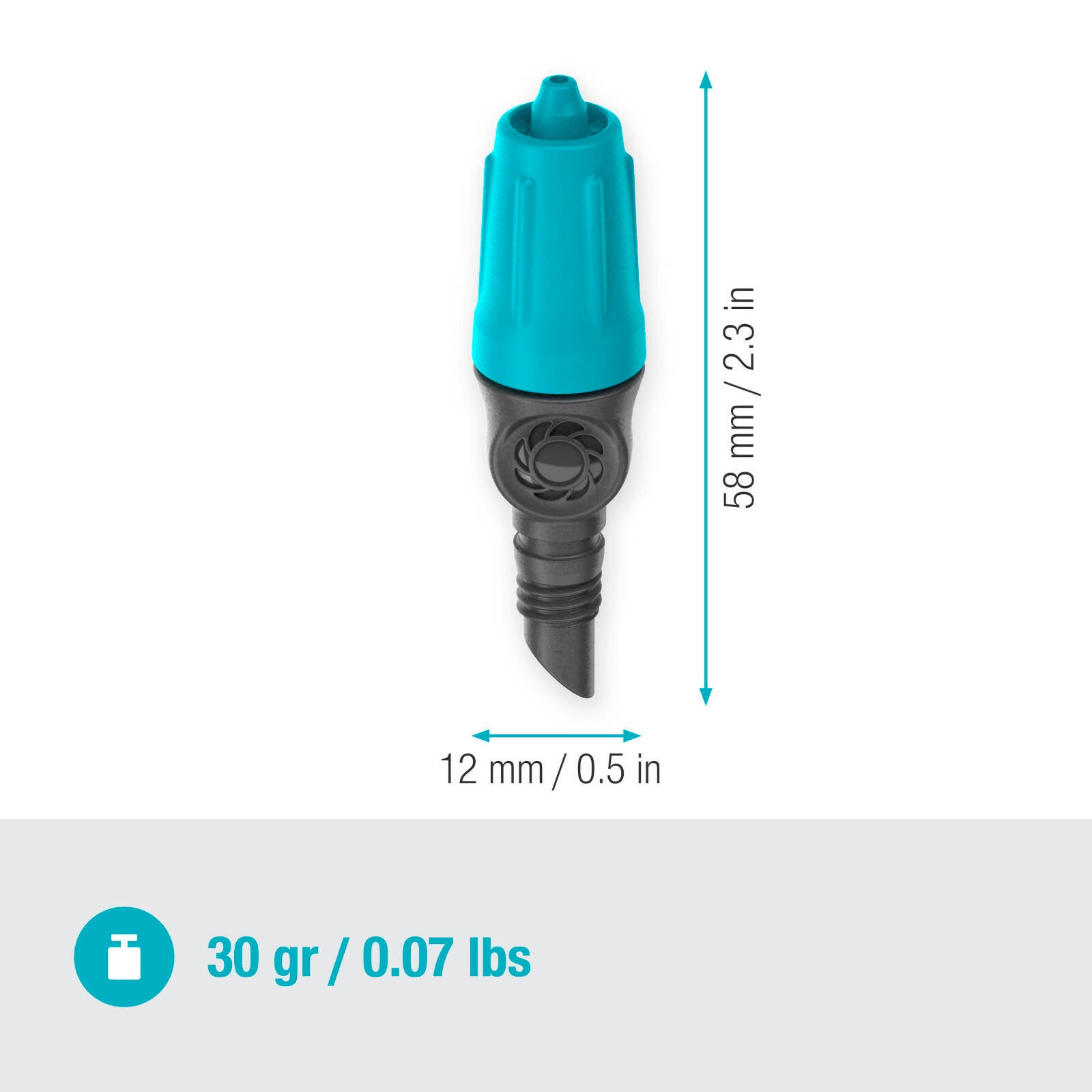 GARDENA 0-15L/h Micro Irrigation Adjustable Endline Drip Head - 10 Pack - Image 9 of 9