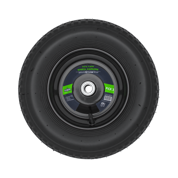 Saxon 390mm Black Pick and Mix Steel Wheel
