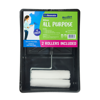 ProRenovator 160mm 4 Piece All Purpose Microfibre Mini Roller Kit