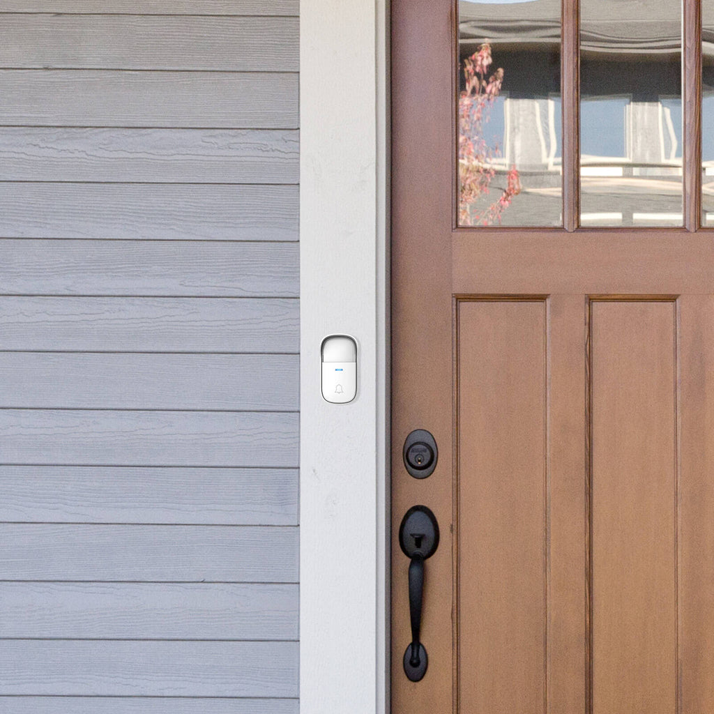 Arlec 150m White Wireless Dual Plug-in Door Chime With Kinetic Push Button - Image 3 of 4