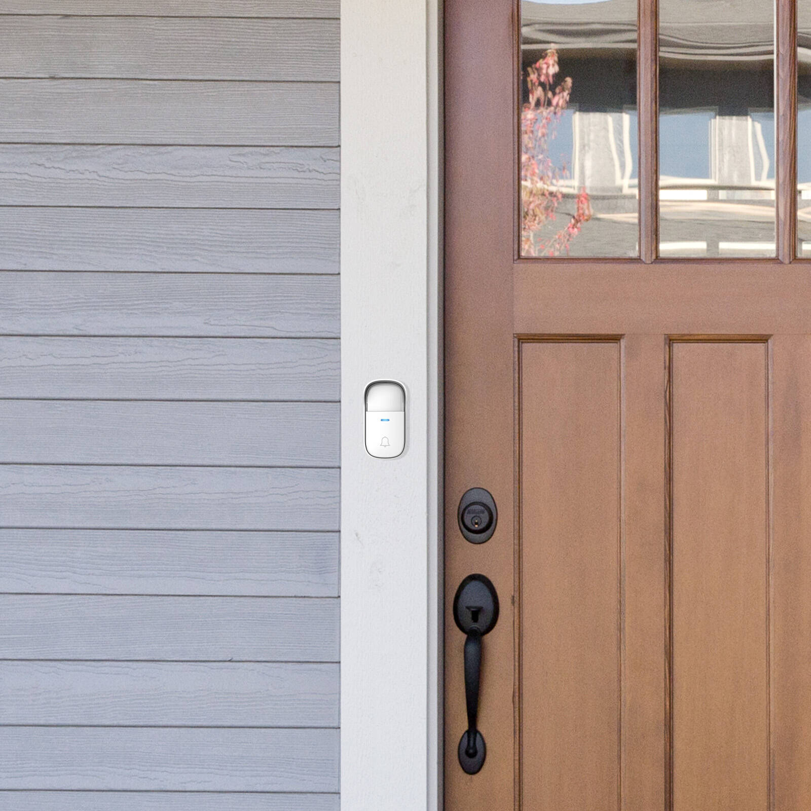 Arlec 150m White Wireless Dual Plug-in Door Chime With Kinetic Push Button - Image 3 of 4