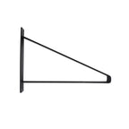 Carinya 285 x 210mm Black Exposed Triangle Stayed Bracket - Image 2 of 18