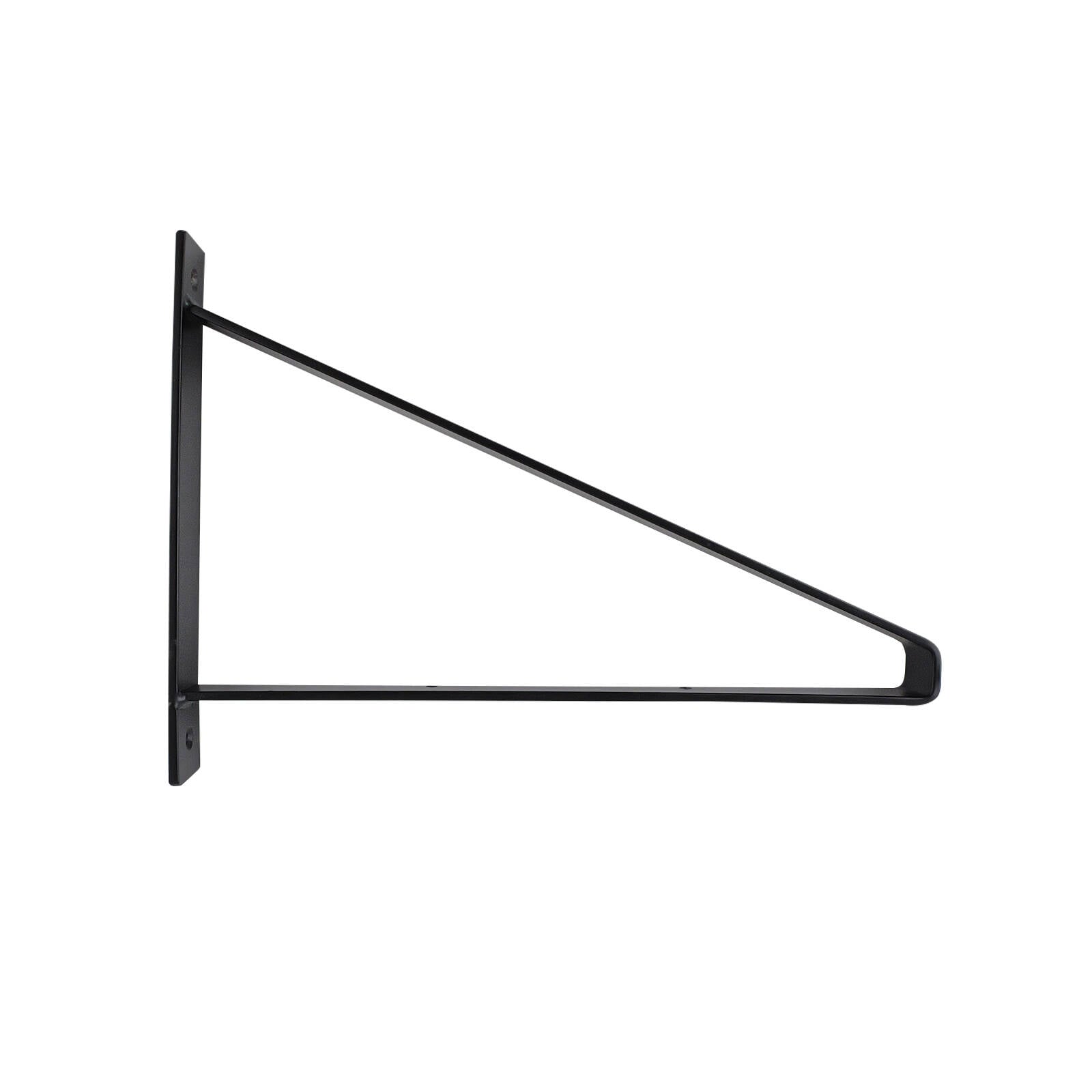 Carinya 285 x 210mm Black Exposed Triangle Stayed Bracket - Image 11 of 18
