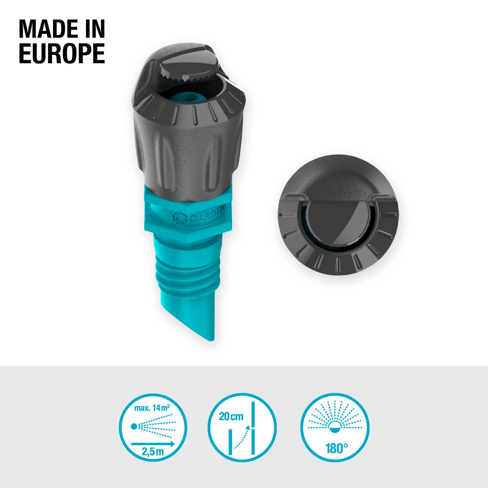 GARDENA Micro Irrigation Spray Nozzle 180° - 5 Pack - Image 7 of 8