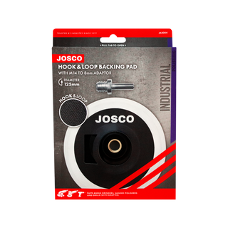 Josco 125mm Hook And Loop Backing Pad