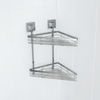 Fusion-Loc 26kg Stainless Steel Style Plus Double Corner Shower Caddy - Image 2 of 4
