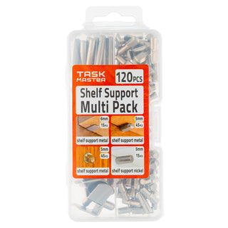 Taskmaster 120 Piece 4 Styles Shelf Pins - Multi Pack