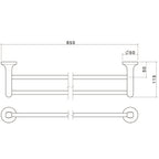 Caroma 800mm Sahara Double Towel Rail - Image 2 of 2