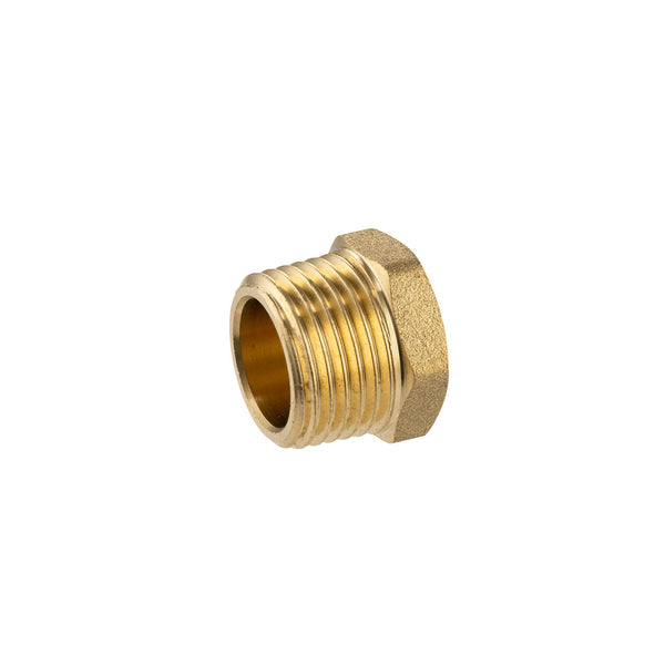 Brasshards 15mm Brass Threaded Hex Plug LF