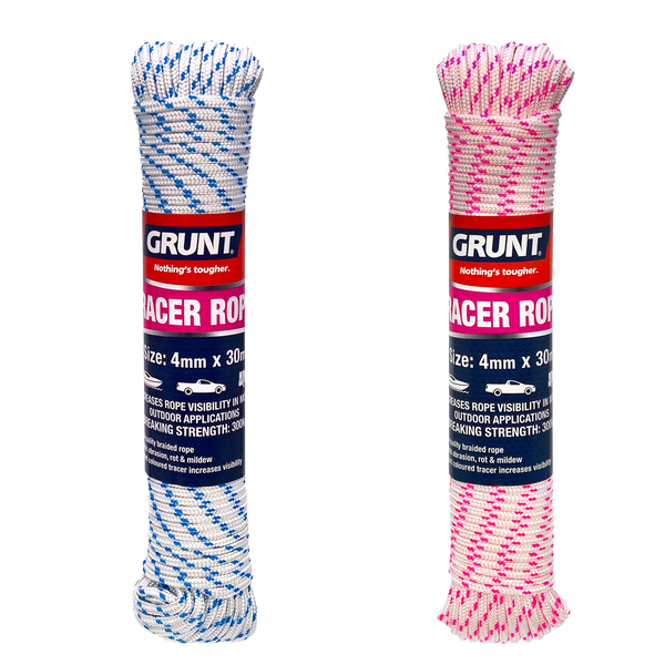 Grunt 4mm x 30m High Visibility Tracer Rope