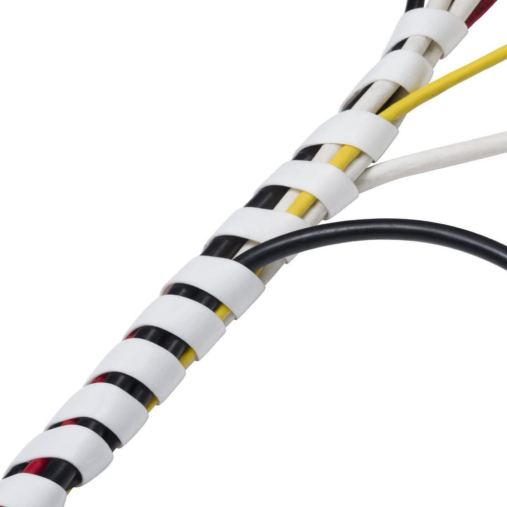 D-Line 2.5m Ø10-40mm White Wrap Cable Tidy Organiser - Image 7 of 10