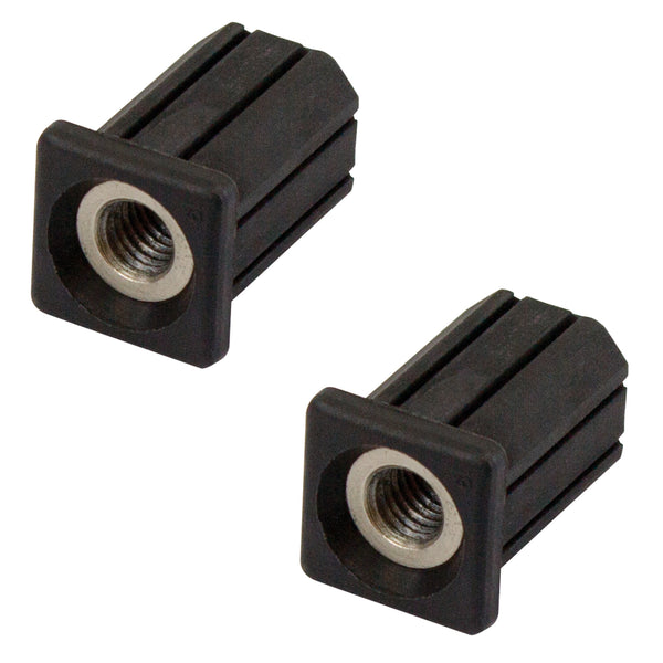 Richmond 19mm x M8 Square Threaded Tube Insert  - 2 Pack - 19mm