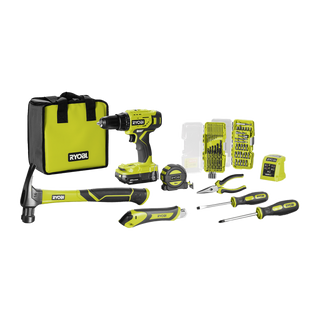 Ryobi 18V ONE+ Home Essentials Kit R18DD2HE12