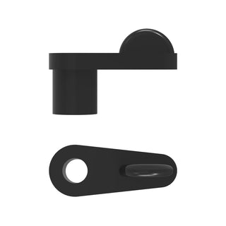 Rolltrak 9mm Black Flyscreen Clip Offset - 20 Pack