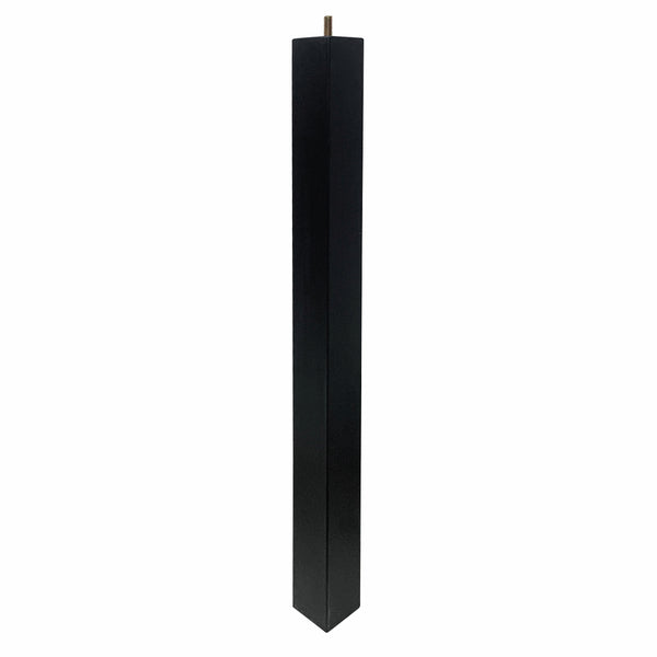 Adoored 53 x 53 x 710mm Black Square Pine Furniture Leg