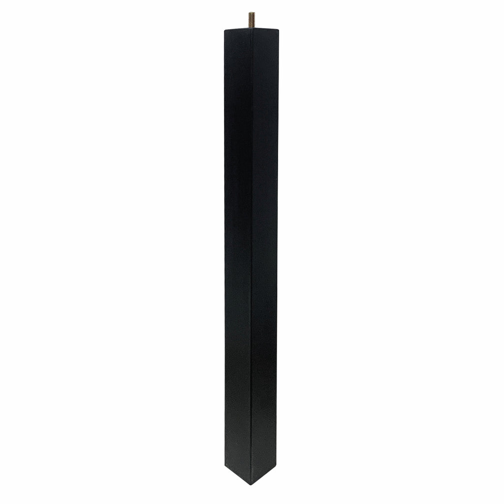 Adoored 53 x 53 x 710mm Black Square Pine Furniture Leg - Image 5 of 8