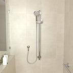 HomeCare by Caroma 900mm Stainless Steel Rail Shower - Stainless Steel - Image 5 of 12