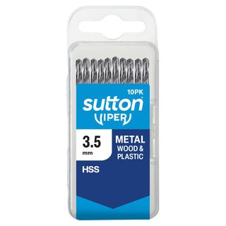 Sutton Tools 3.5mm Viper Metric Drill Bit - 10 Pack