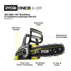 RYOBI 18V ONE+ HP™ Brushless 12"(304mm) Chainsaw 4Ah Kit - Image 3 of 9