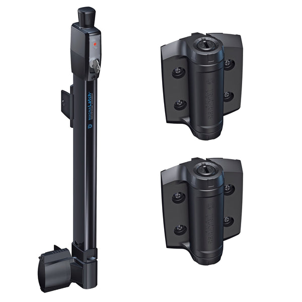 MagnaLatch Pool Gate Latch Safety Kit with TruClose Hinges