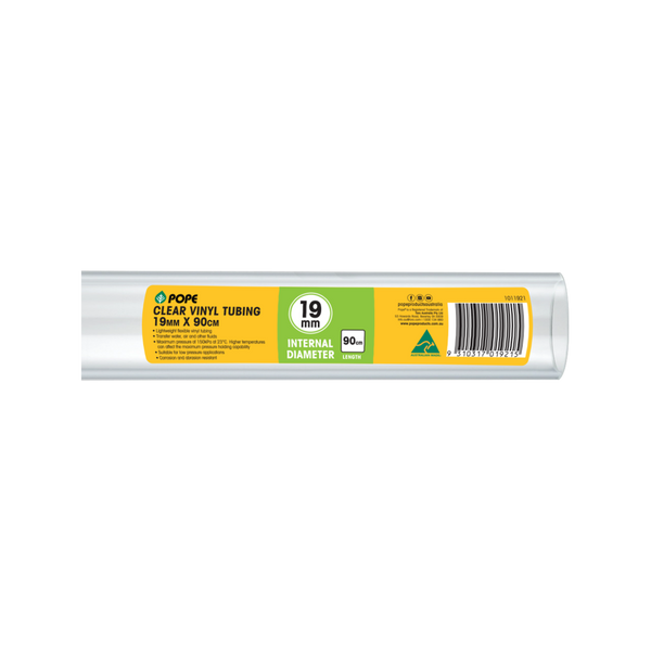 Pope 19mm x 90cm Clear Vinyl Tubing