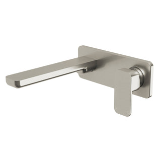 Mondella Brushed Nickel Lead Free Overture Wall Basin/Bath Mixer Set