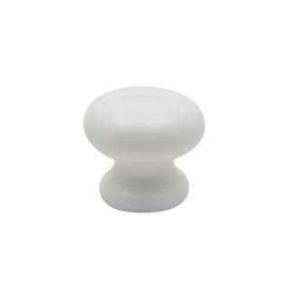 Prestige 45mm White Acrylic Mushroom Knob
