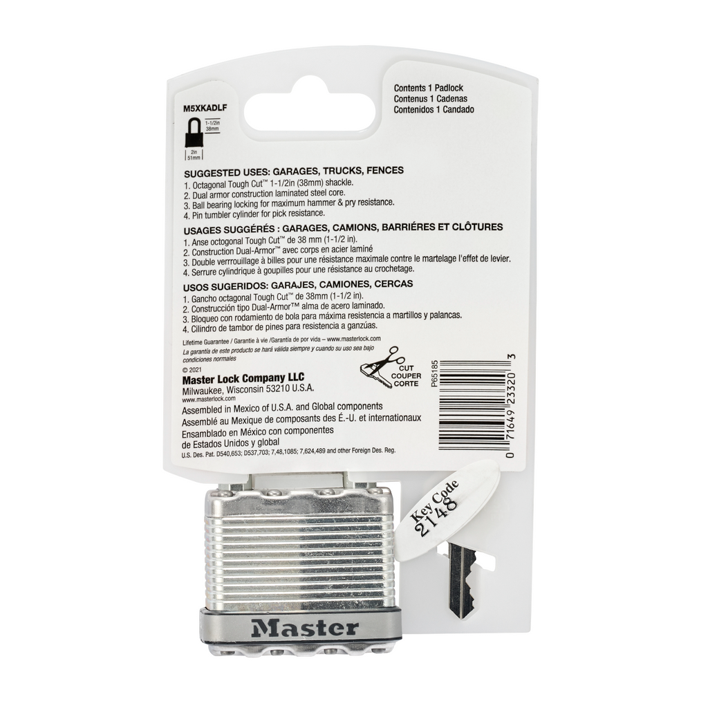 Master Lock 51mm Magnum With 38mm Long Shackle Padlock - Image 16 of 16