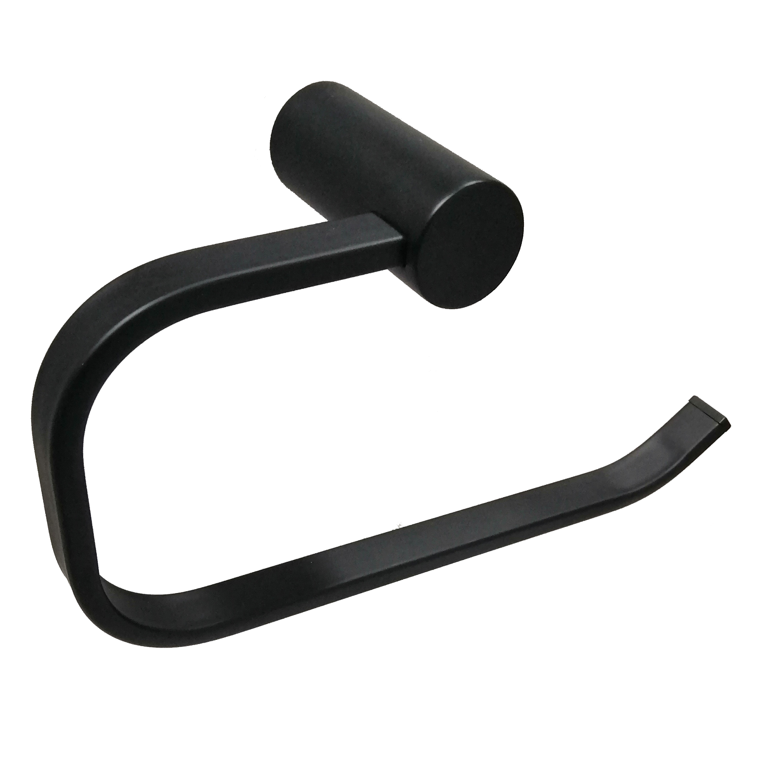 Barelli Matte Black Ambiente Single Towel Ring - Black - Image 1 of 5