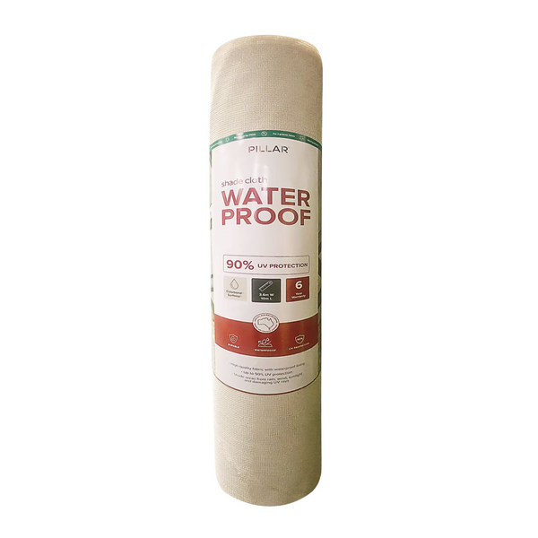 Pillar 3.6 x 10m Surfmist 90% UV Waterproof Shade Cloth
