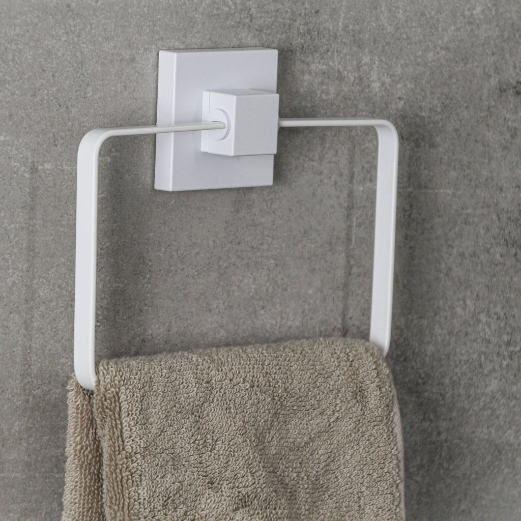 Fusion-Loc Matte White Style Suction Towel Ring - Image 2 of 3