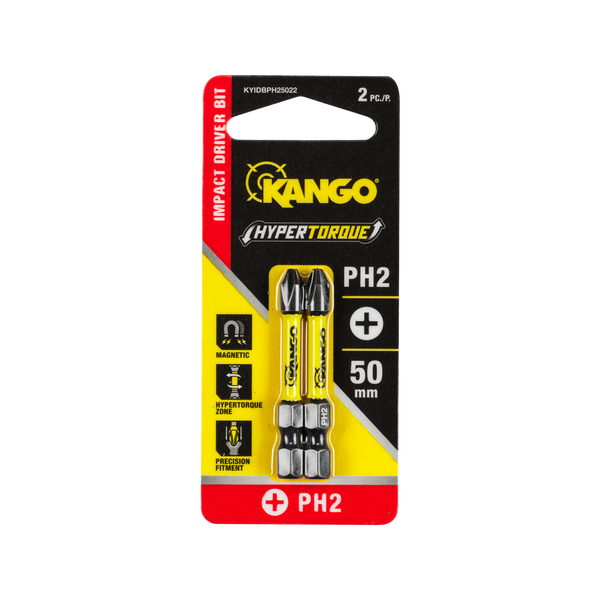 Kango Hypertorque 50mm PH2 Impact Driver Bit - 2 Pack
