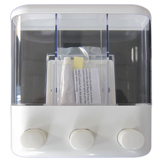 Handi Homes White/Clear 3 Compartment Liquid Dispenser