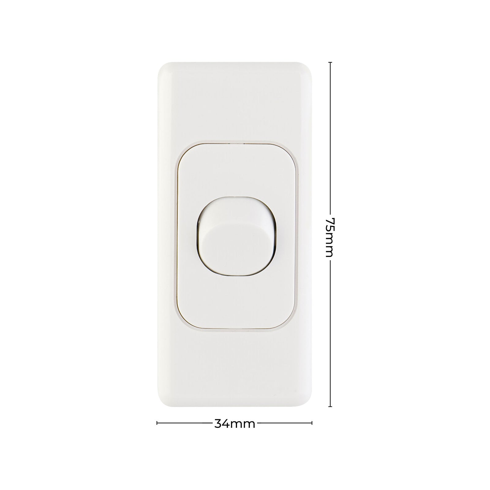 DETA Single Architrave Switch - White - Image 7 of 7