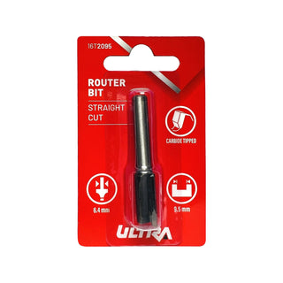 Ultra 6.4 x 9.5mm Straight Router Bit