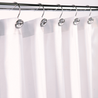Barelli 180 x 180cm Gracefully White Polyester Shower Curtain - Image 3 of 3