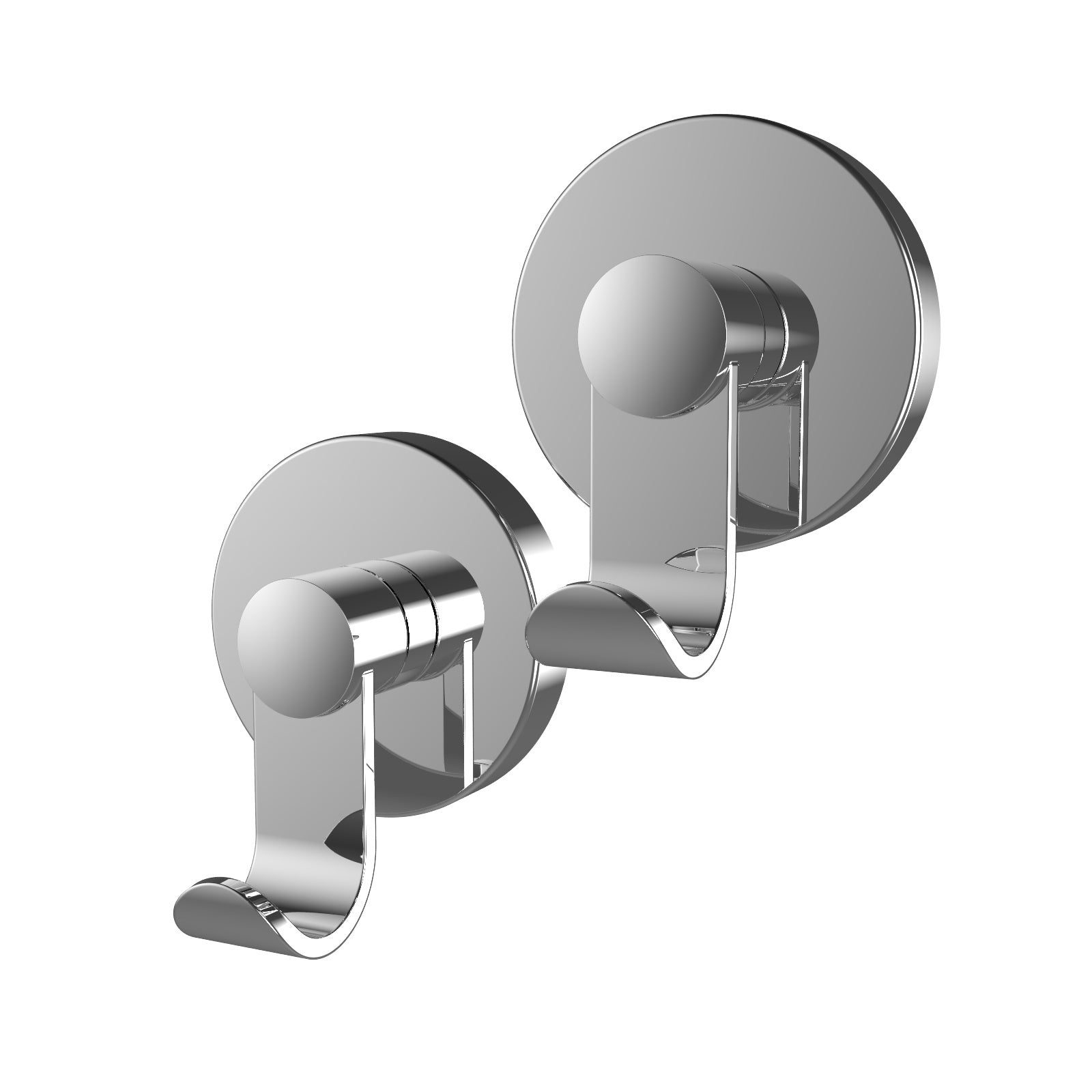 Fusion-Loc 8kg Chrome Suction Hook - 2 Pack - Image 1 of 1