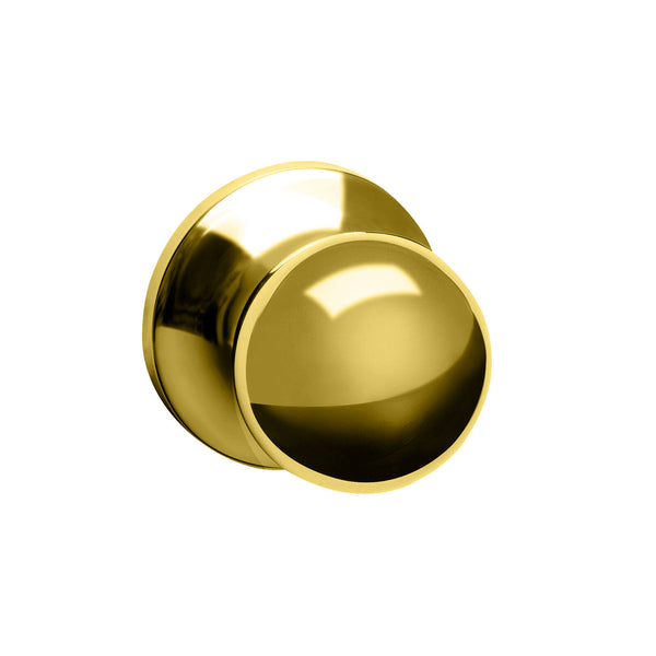 Delf Polished Brass Valencia Dummy Knob Set