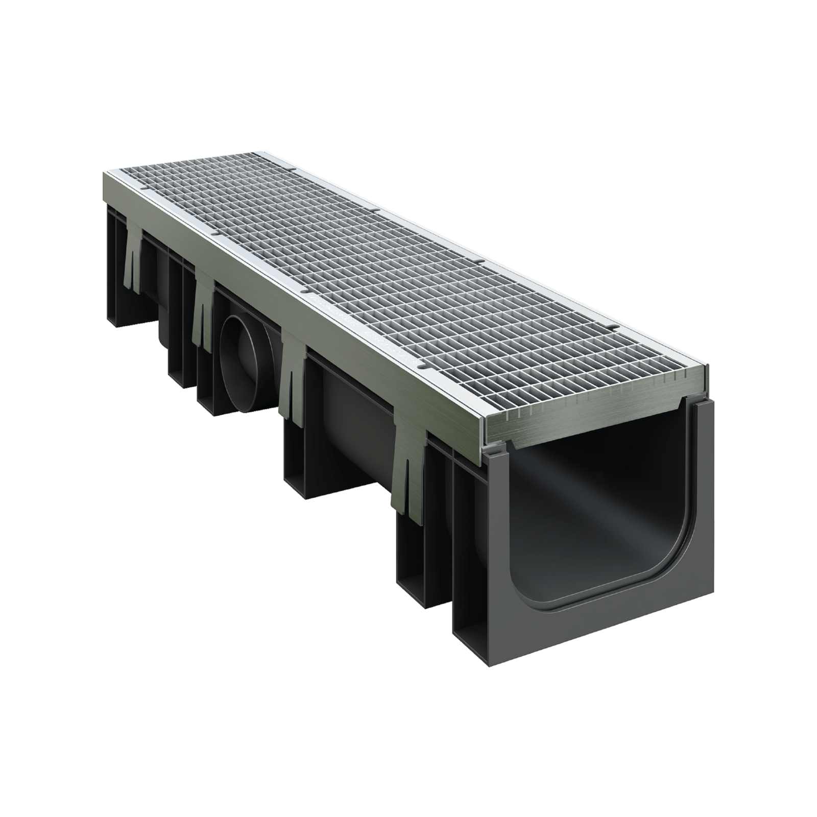 Everhard DuraDRAIN 200 Series Channel &amp; Galvanised Steel Class B Grate - Image 1 of 4