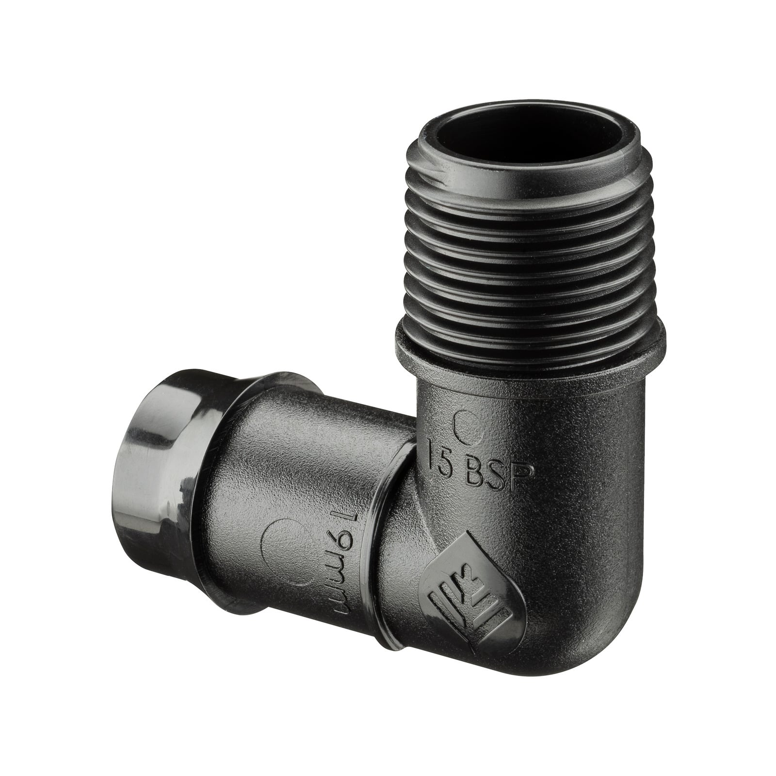 Pope 19mm Male Barbed Threaded Elbows - 5 Pack - Image 1 of 3