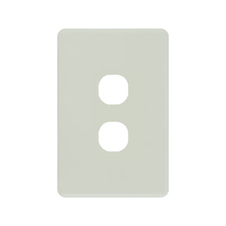 Deta S-Line Brushed Gold Finish 2 Gang Switch Cover Plate - Brushed Gold