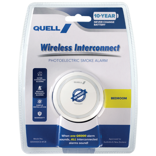 Quell Q5000 Wireless Interconnect Photoelectric Bedroom Smoke Alarm