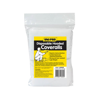 UNi-PRO Medium Disposable Hooded Coveralls - Medium