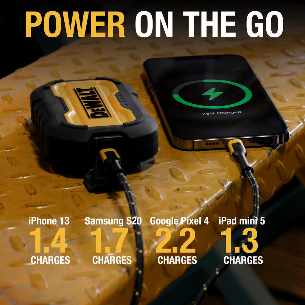 DeWALT 10,000 mAh 2-Port Powerbank - Image 5 of 5