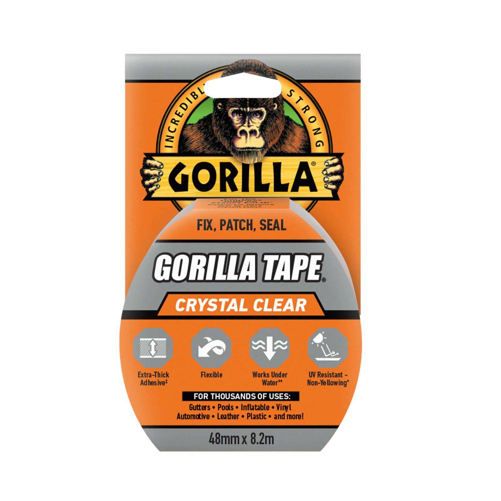 Gorilla 48mm x 8.2m Clear Repair Tape - Image 1 of 5
