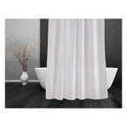 Barelli 180 x 180cm White Textured Polyester Shower Curtain - Image 4 of 4