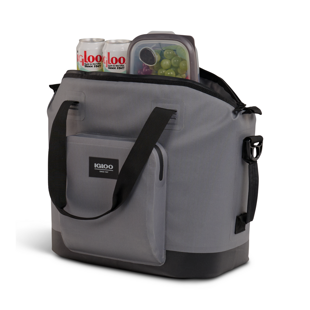 IGLOO 24 Can Carbonite Grey Soft Cooler Tote - Image 6 of 15