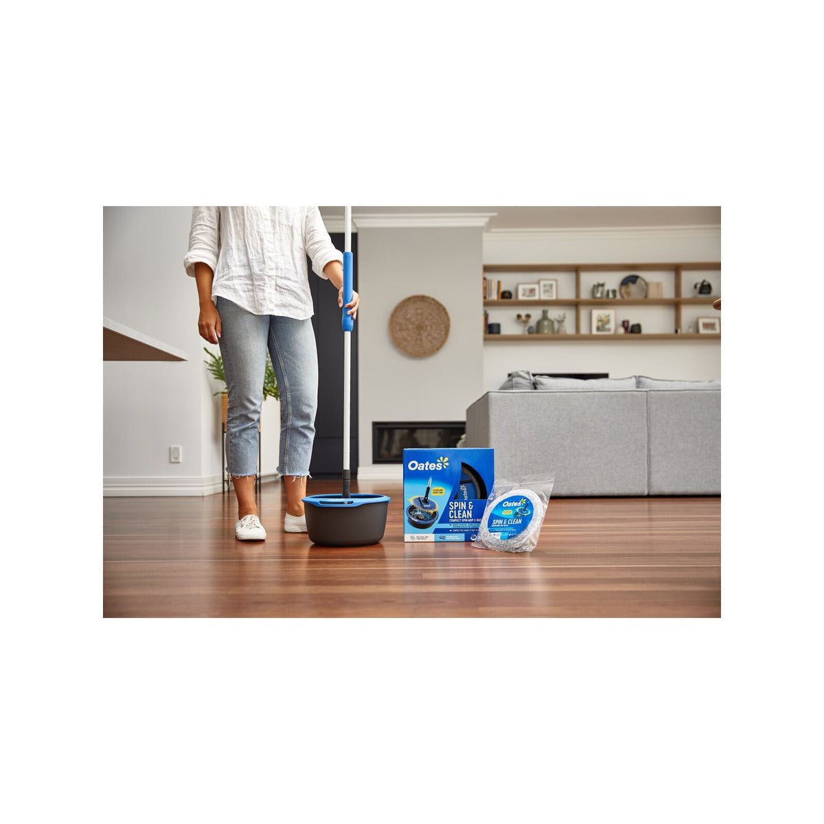 Oates Spin &amp; Clean Compact Spin Mop &amp; Bucket Set - Image 6 of 6