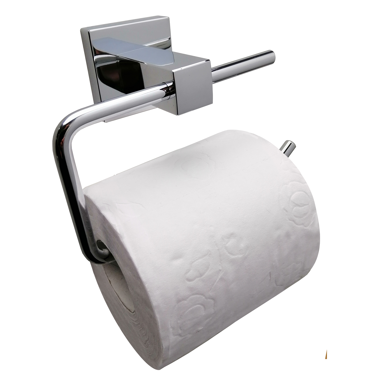 Barelli Piazza Matte Black Toilet Roll Holder - Black - Image 2 of 3